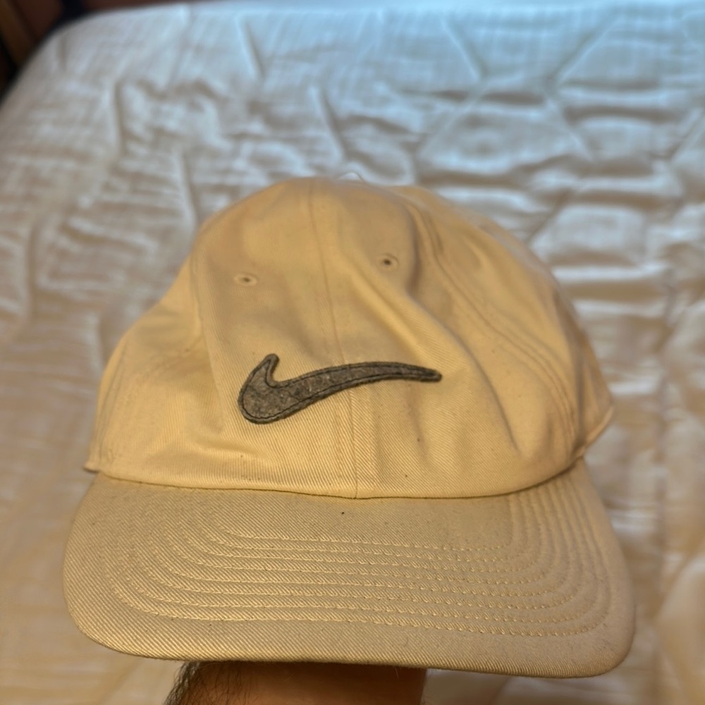 Nike Off-White Cap with Black Logo